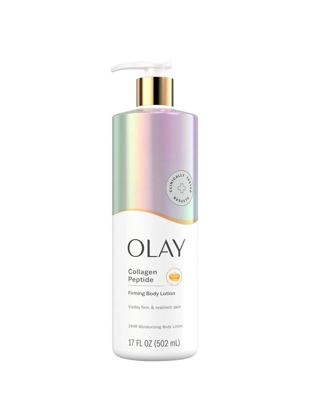 Olay Body Lotion for Women, Firming with Collagen Peptides Serum, 17 fl oz
